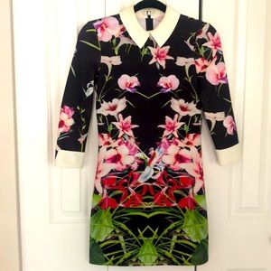 Ted Baker Floral long sleeved dress